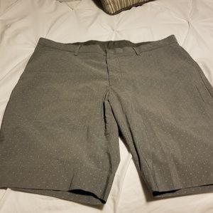 Grey dot pattern shorts